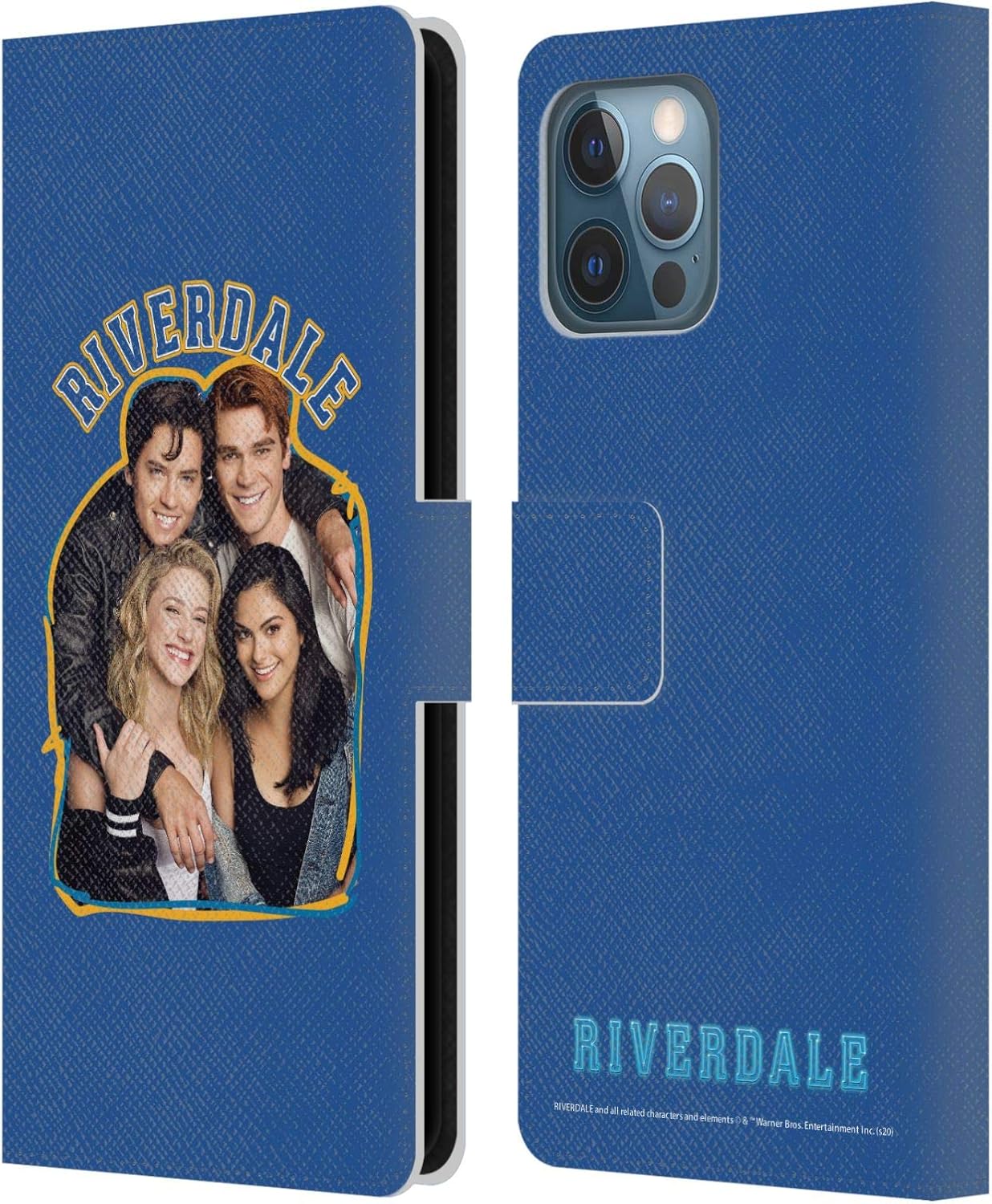 Head Case Designs Officially Licensed Riverdale Riverdale Cast 2 Art Leather Book Wallet Case Cover Compatible with Apple iPhone 12 Pro Max