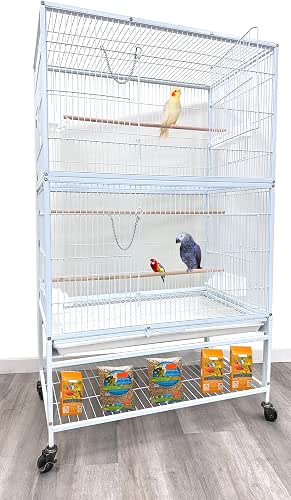 Extra Large Sturdy Wrought Iron Breeding Flights Canary Parakeet Cockatiel