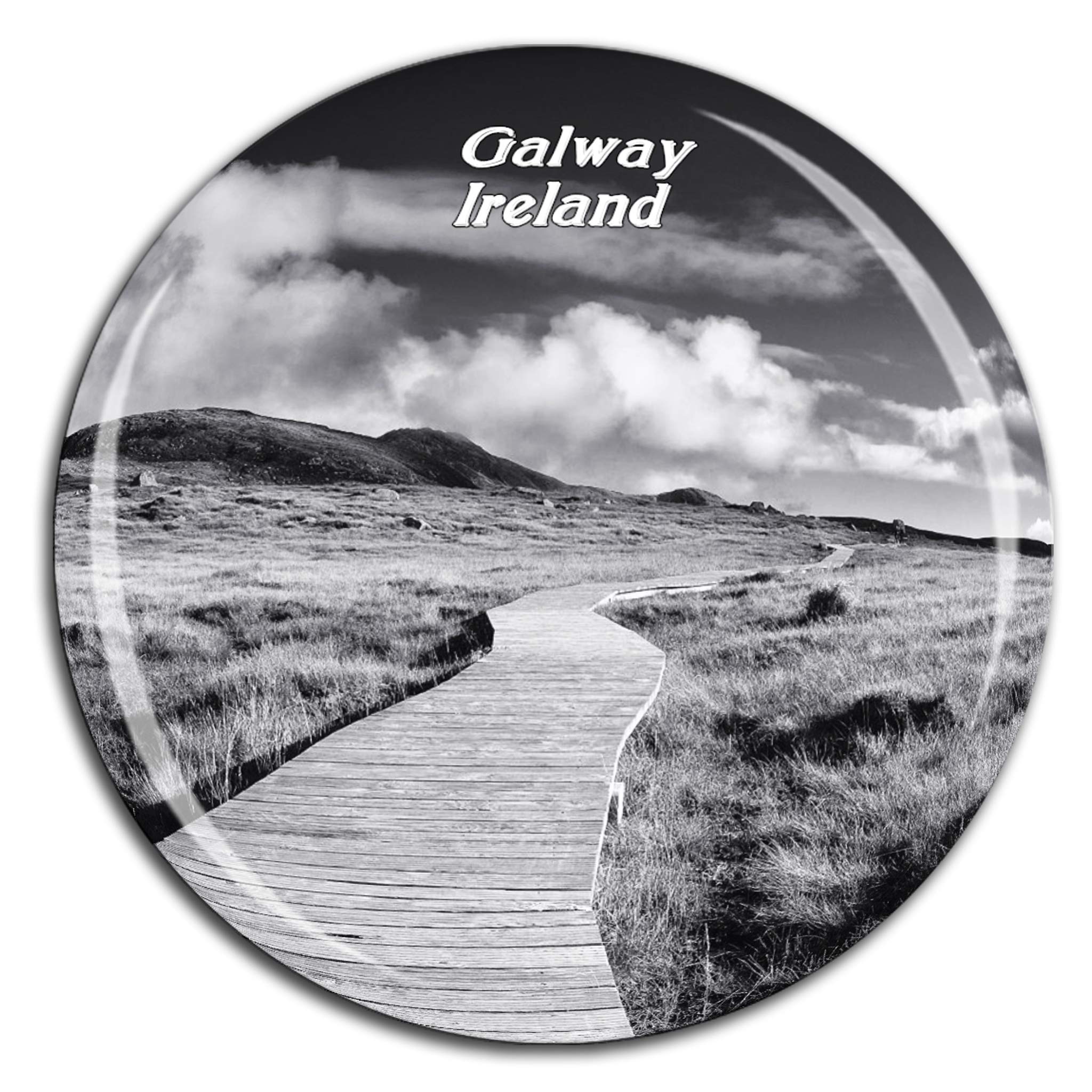 Weekino Connemara National Park Galway Ireland Fridge Magnet 3D Crystal Glass Tourist City Travel Souvenir Collection Gift Strong Refrigerator Sticker