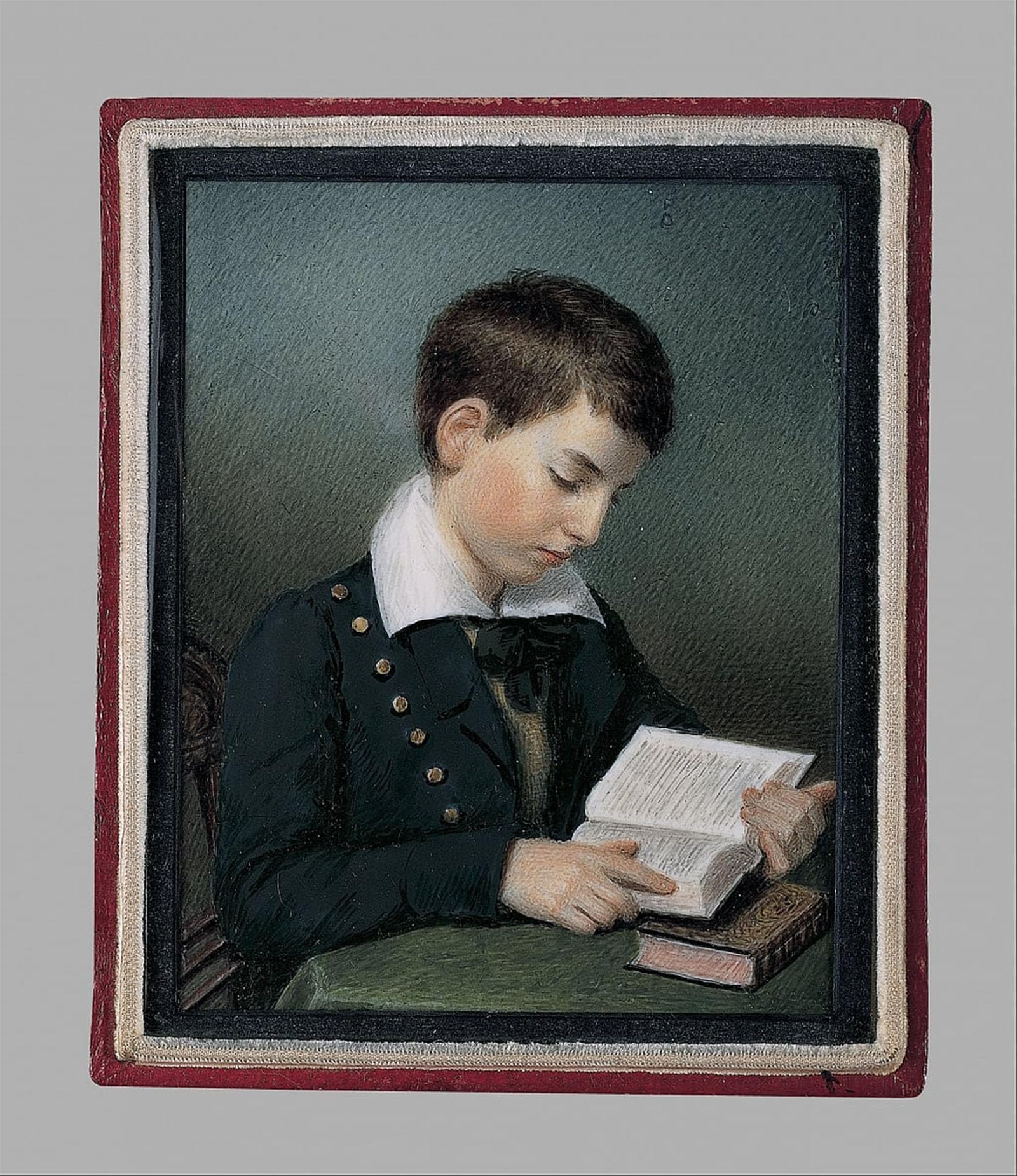 ARTXLXXBN Famous Prints Artwork Pictures Poster Painting Art the Studious Youth by Sarah Goodridge Artwork Landscape Pictures for Home Decor 60x90cm