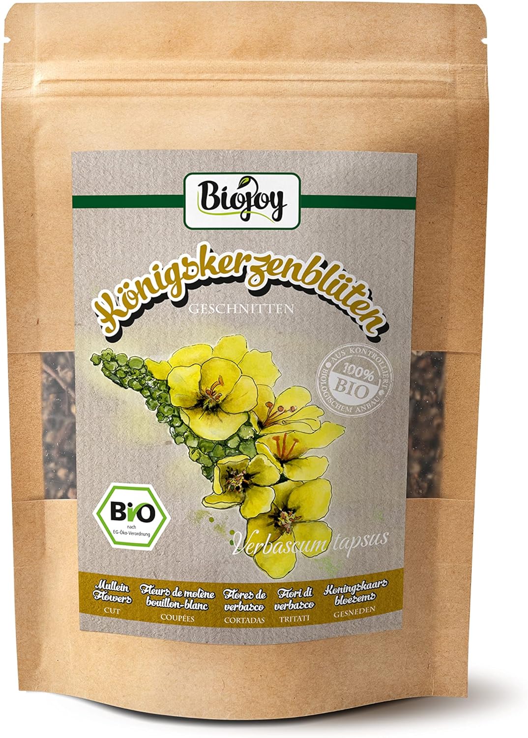 Biojoy Fleurs de molène bouillonblanc BIO (100 g), séchées et coupées