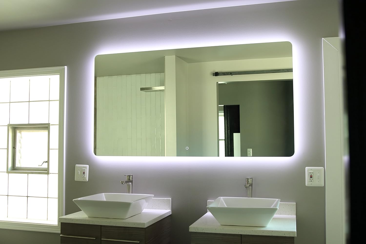 WINDBAY Backlit Led Light Bathroom Vanity Sink Mirror