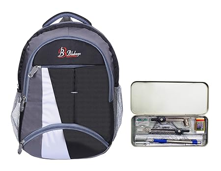 BLUBAGS Waterproof, Laptop College School Bag with Mathematical Geometric Instrument Dental Compass Box for Boys