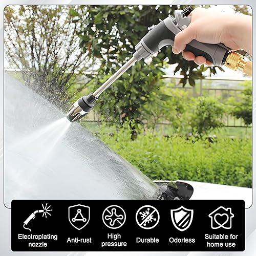 Miniatura 2 de Waterblitz - Lavadora a presión, pistola de agua de alta presión, lavadora portátil para automóvil, limpieza de pisos, paredes, con rotación de 360