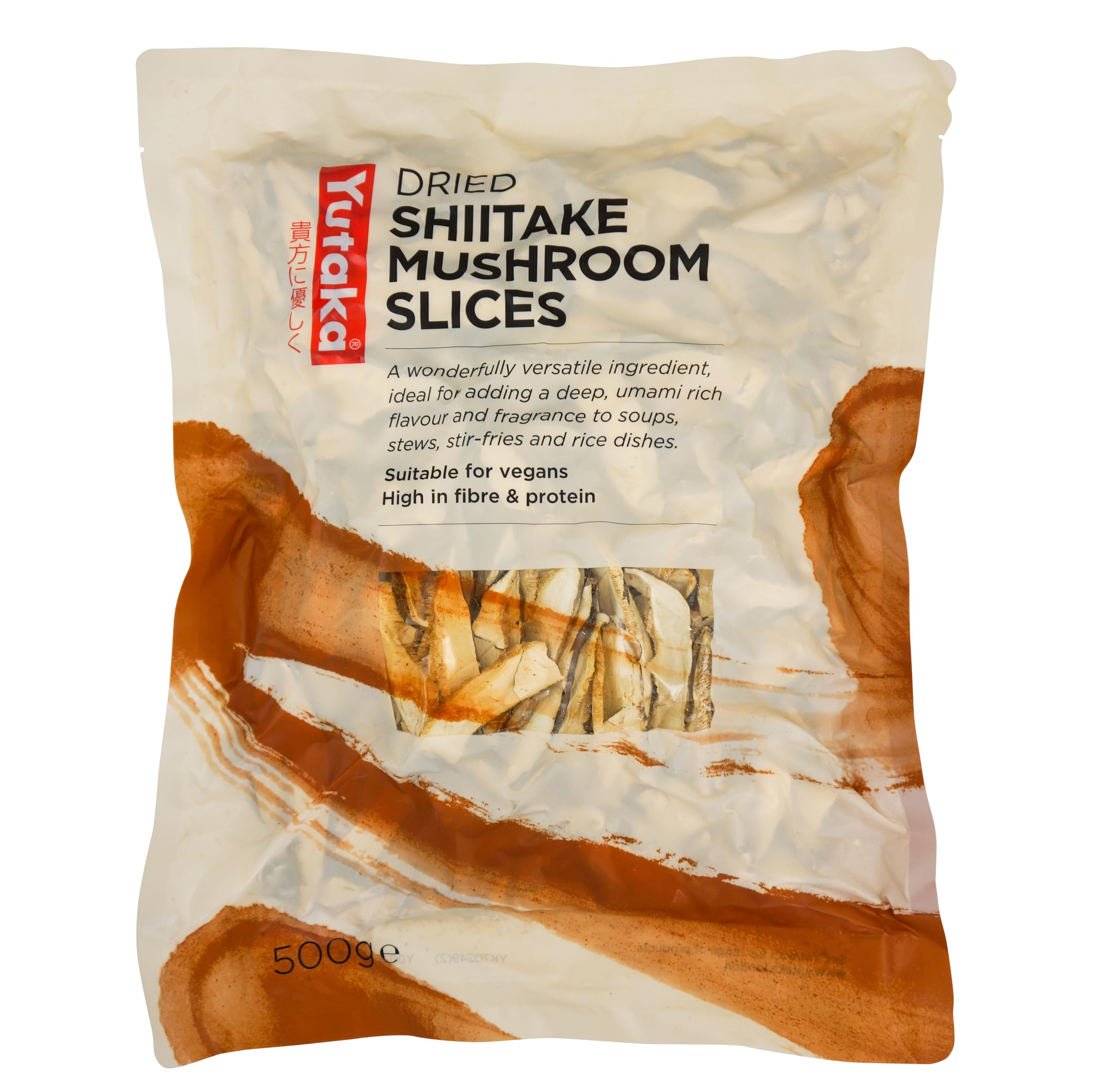 Yutaka Sliced Dried Winter Shiitake Mushrooms 500g | Rich Umami-Rich Japanese Shiitake – Ideal for Soups, Ramen, Broths & Stir-Fries