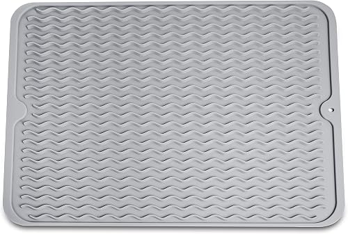 Rubberneck Abtropfmatte aus Silikon, 40x30cm, hitzebeständig und rutschfest, Ges