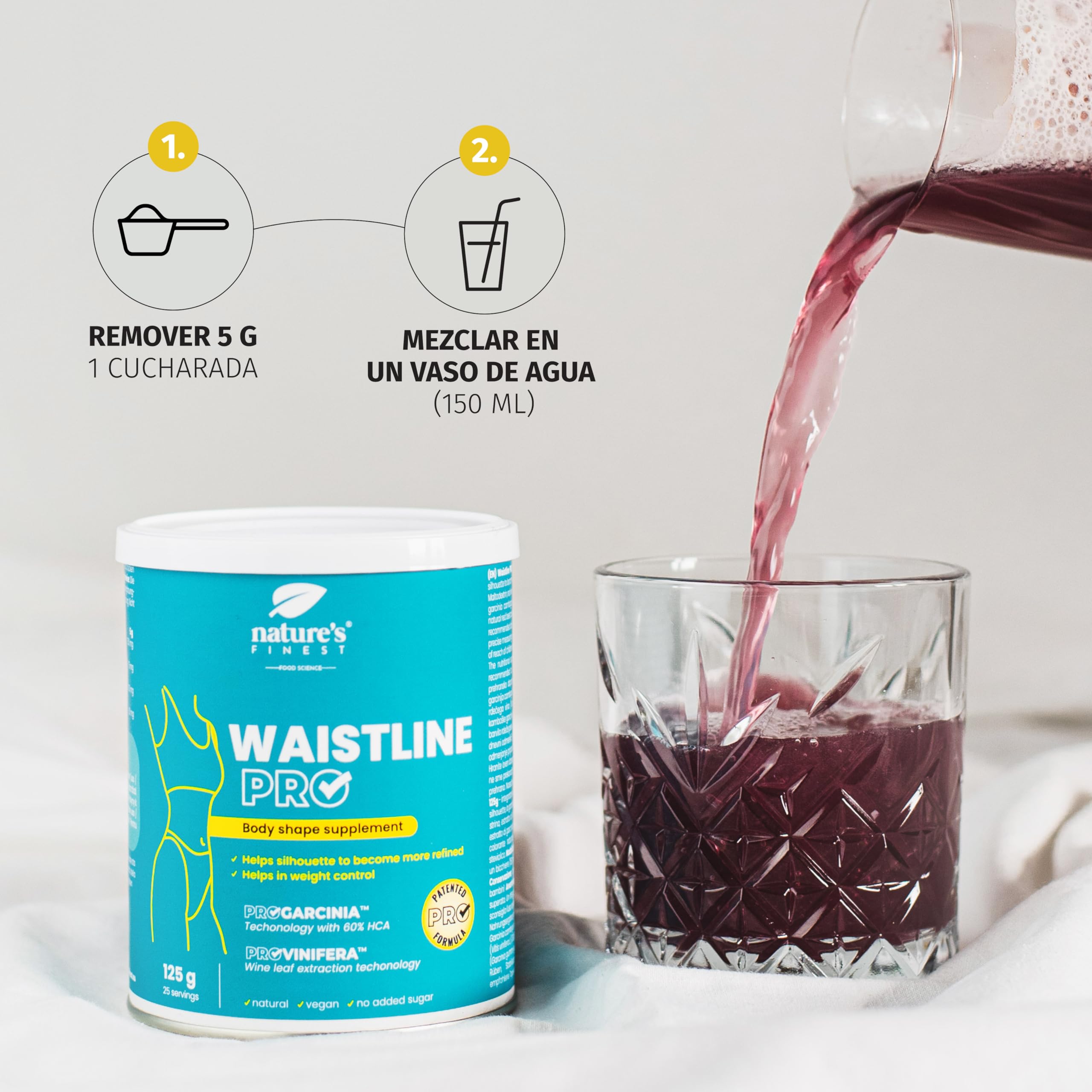 Nature's Finest Waistline PRO, Bebida en Polvo 250 g (Paquete de 2)