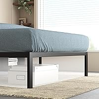 Vista 5 de ZINUS Paul Metal and Wood Platform Bed Frame / No Box Spring Needed / Wood Slat Support / Easy Assembly, Full