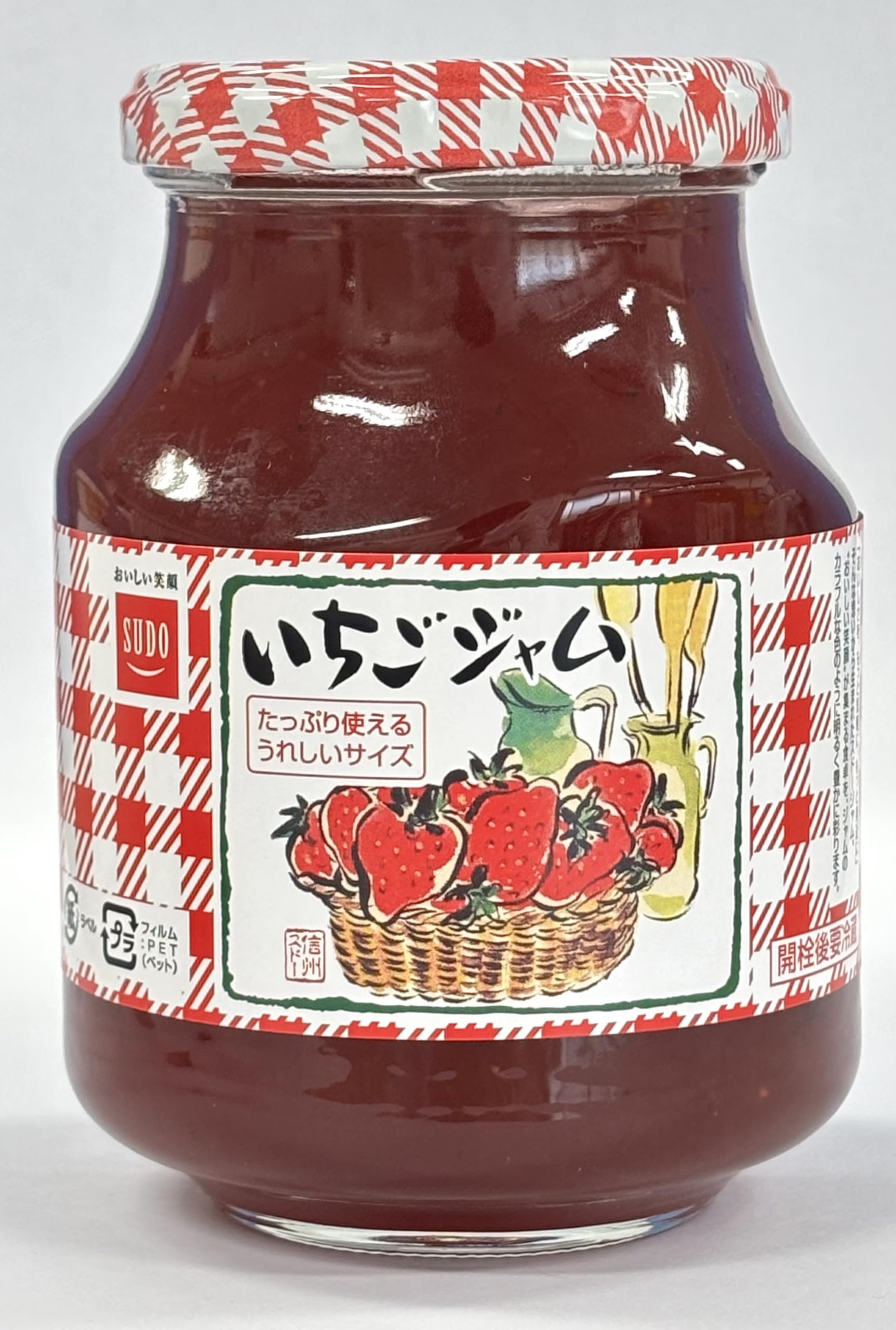 スドージャム たっぷりいちごジャム 460g