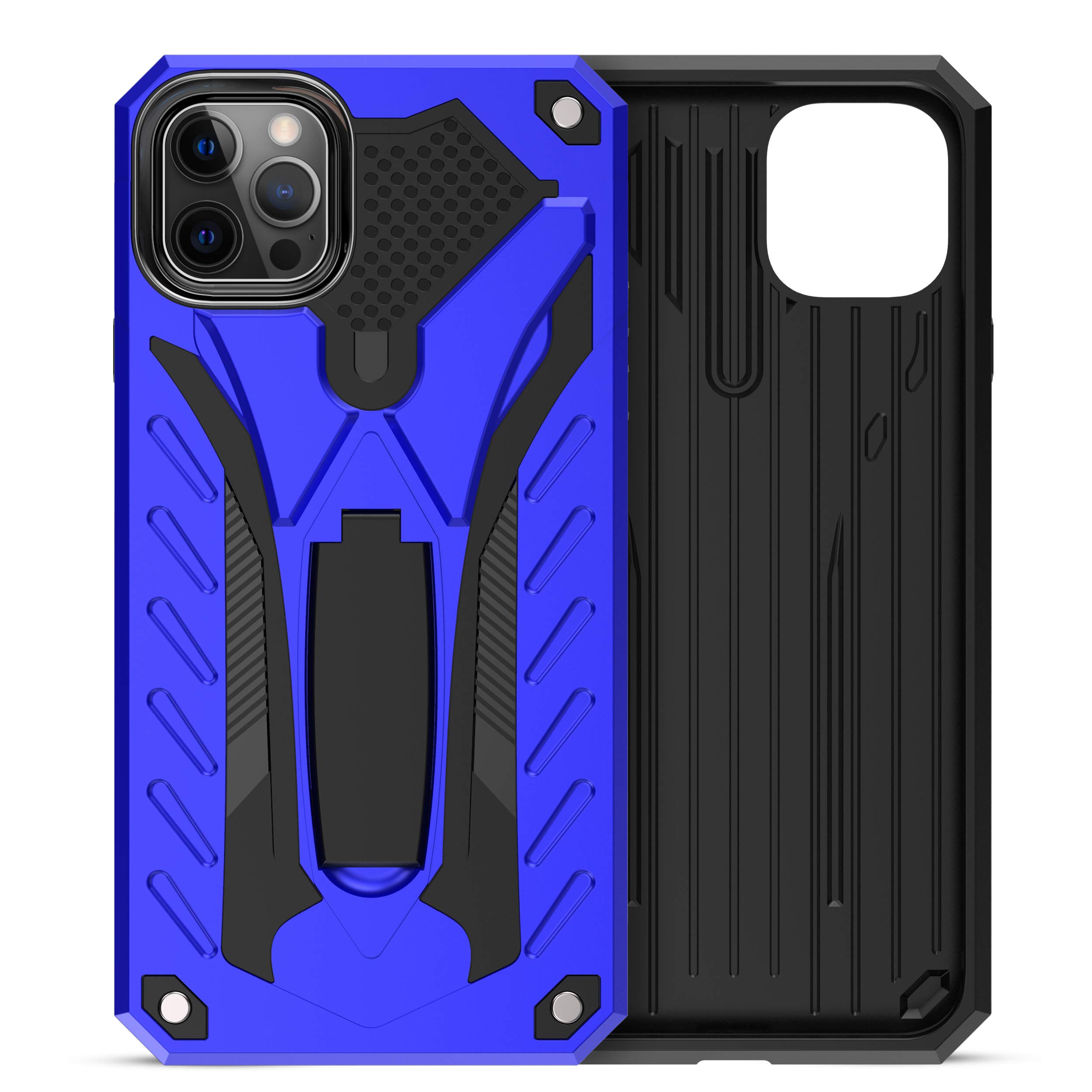 MILAN NICE Funda para iPhone 12 Pro MAX de Silicona y PC Antigolpes Carcasa Protectora Anti-arañazos y Antideslizante con Soporte Incoporado (Rojo)(6.7) — view 7