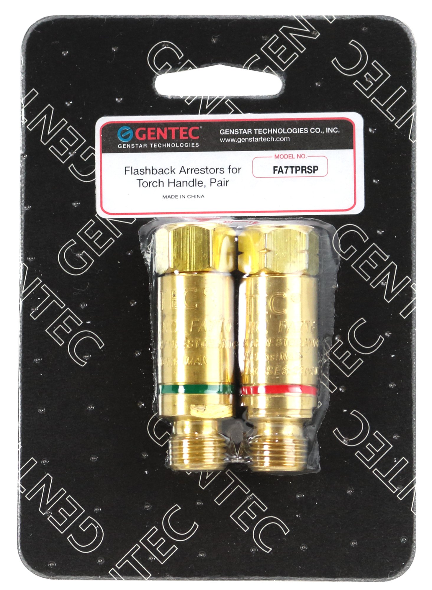 GENTEC FA7TPRSP Pair Flashback Arrestor