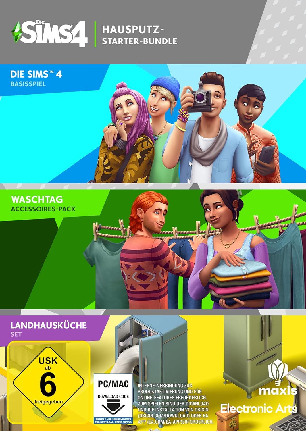 Electronic Arts Die Sims 4 Clean & Cosy Bundle PCWin | Code in der Box | Deutsch