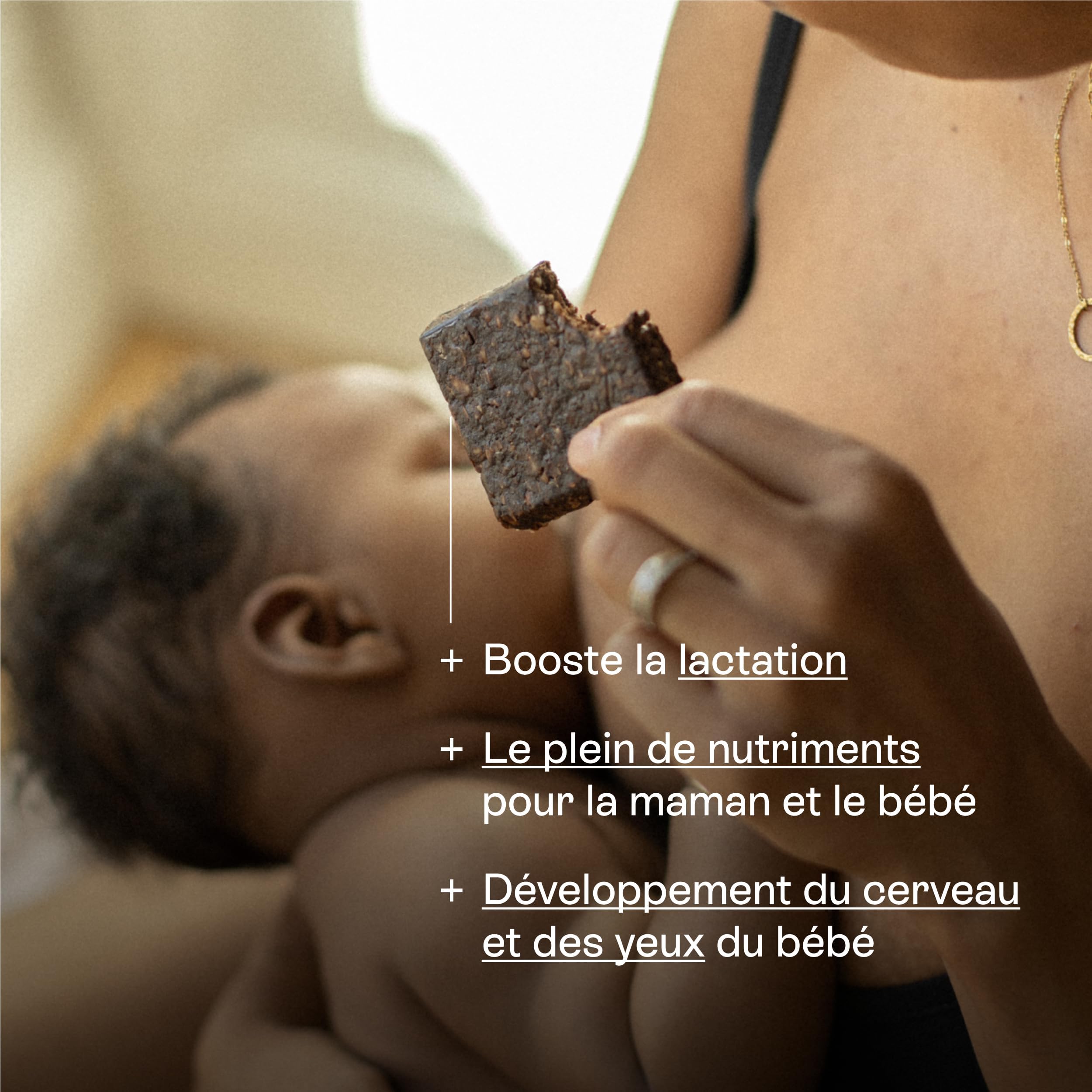 Jolly mama! Lot de 12 Barres Céréales Cho-Chocolat | Snack Boost Allaitement | Fénugrec et DHA Végétal | 100% Vegan et Naturel | Fabriqué en France