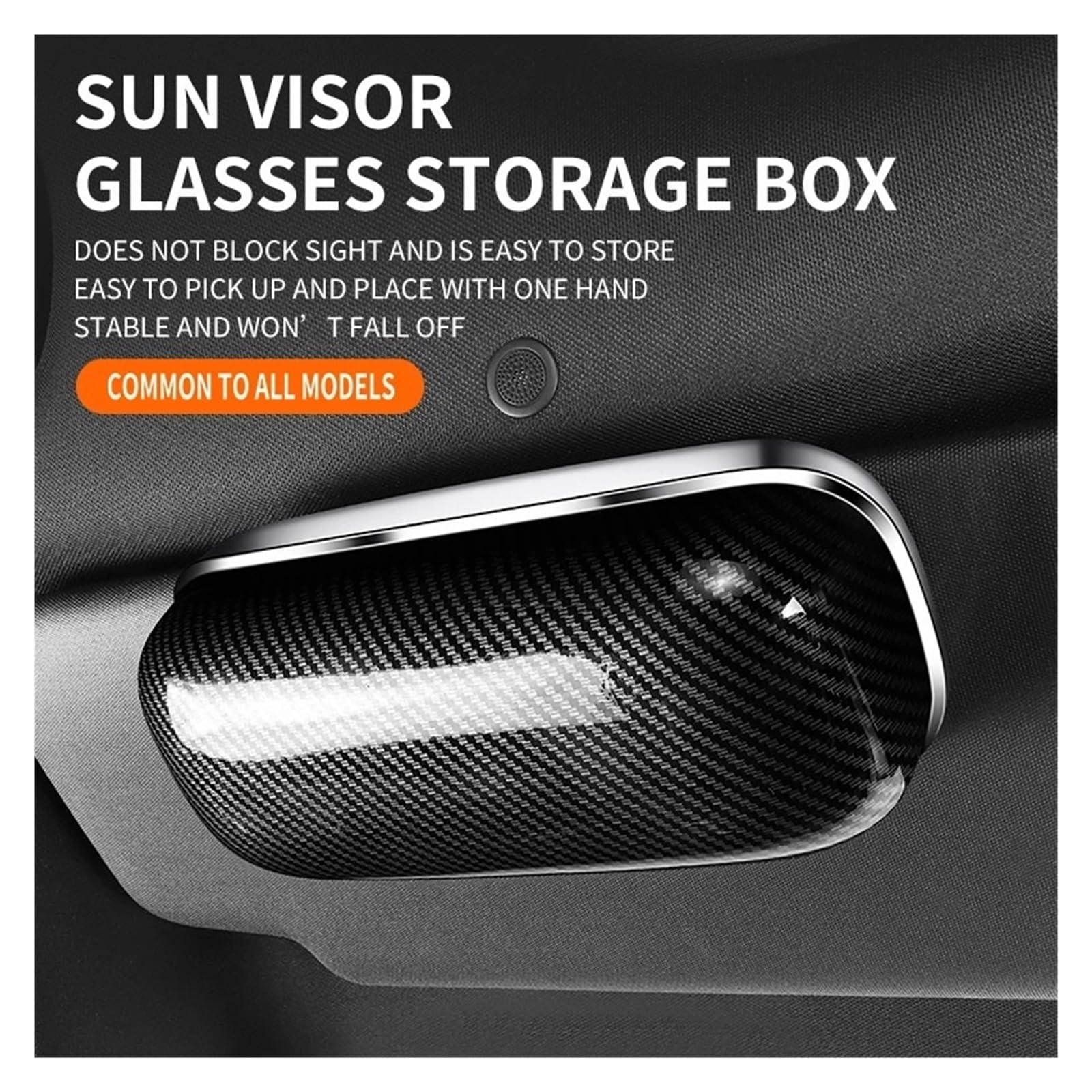 Auto Sonnenbrillenhalter Auto-Brillenbox Tragbarer Sonnenbrillenhalter Im Brillenetui Sonnenblende(Brown-1PCS)