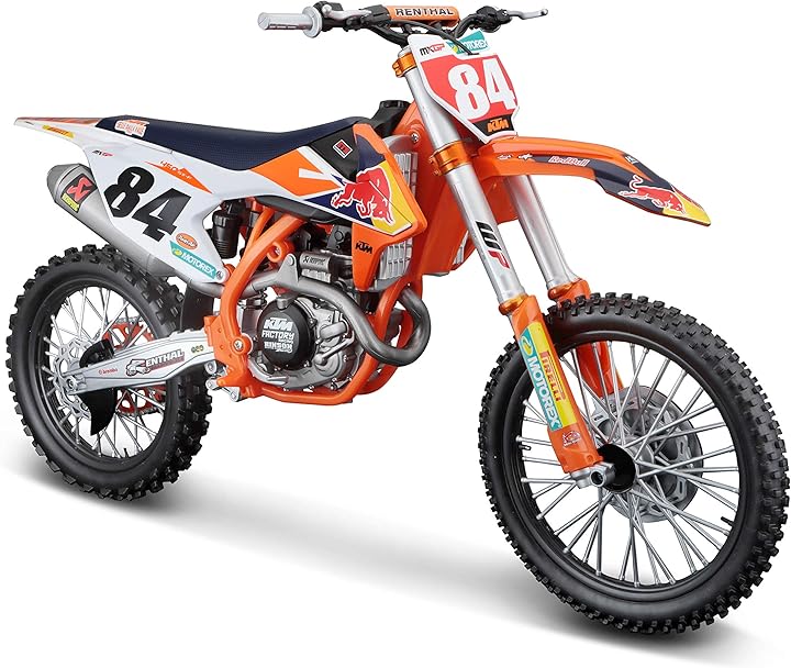 burago maisto moto red bull ktm supercross sx450 m32228