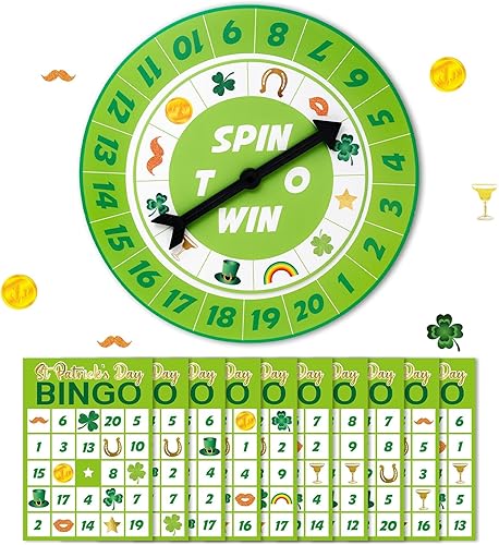 Cheerland Juego de giro de bingo para fiesta del día de San Patricio