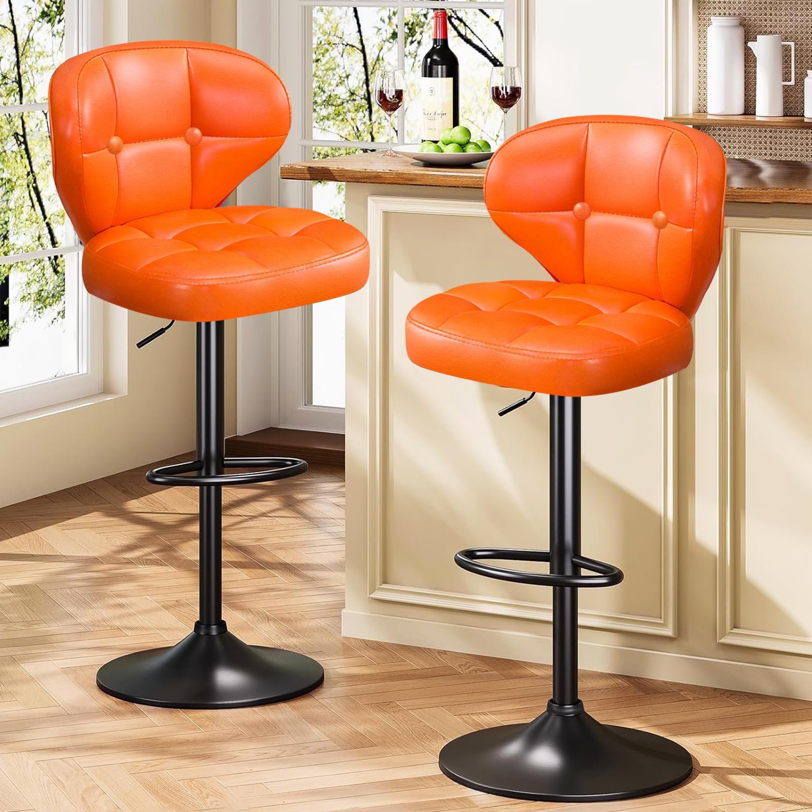 Modern Bar Stool Set Of Swivel Kitchen Stool Height Desertcart