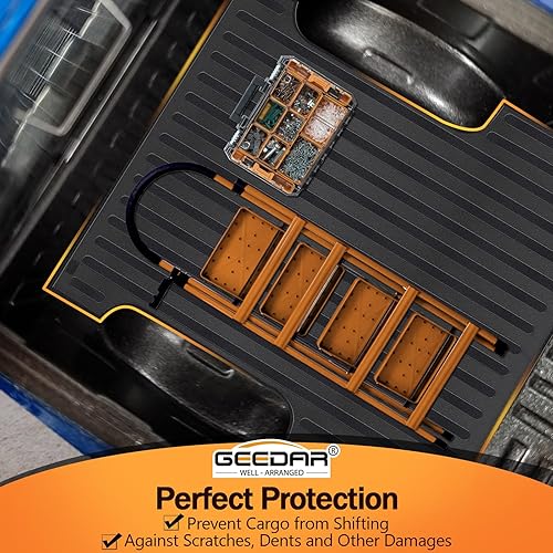 Miniatura 5 de Tapete de goma resistente para Ford F-150 2015-2024 de 5.5 pies CrewCab, incluye 22-24 Lightning CrewSuper Crew, tapete de cama para todo tipo de