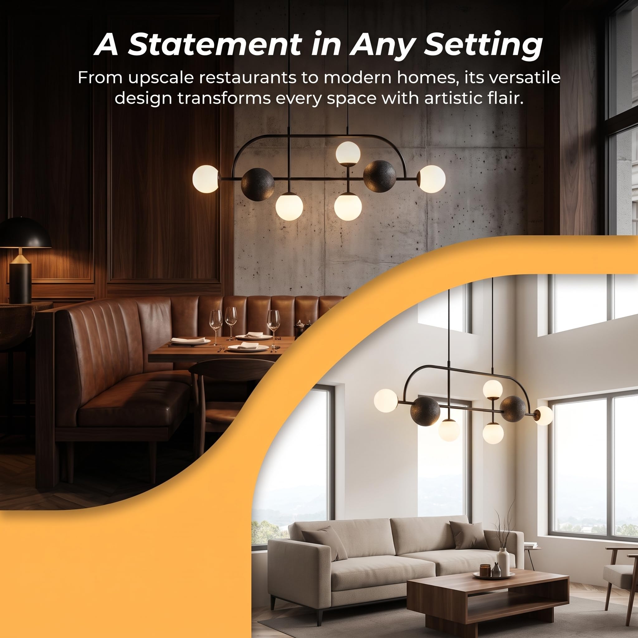 BARCELONA LED Lampada Acustica Sospesa DRAC Grigia Design Moderno | Assorbimento Sonoro, Sfere Tessili, Ufficio, Ristorante, Arredo Interni, Installazione Orizzontale