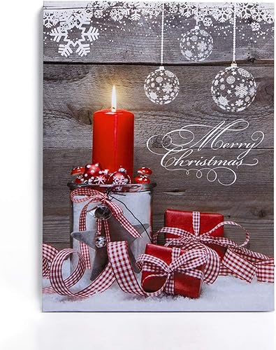 NIKKY HOME LED - Lienzo decorativo navideño