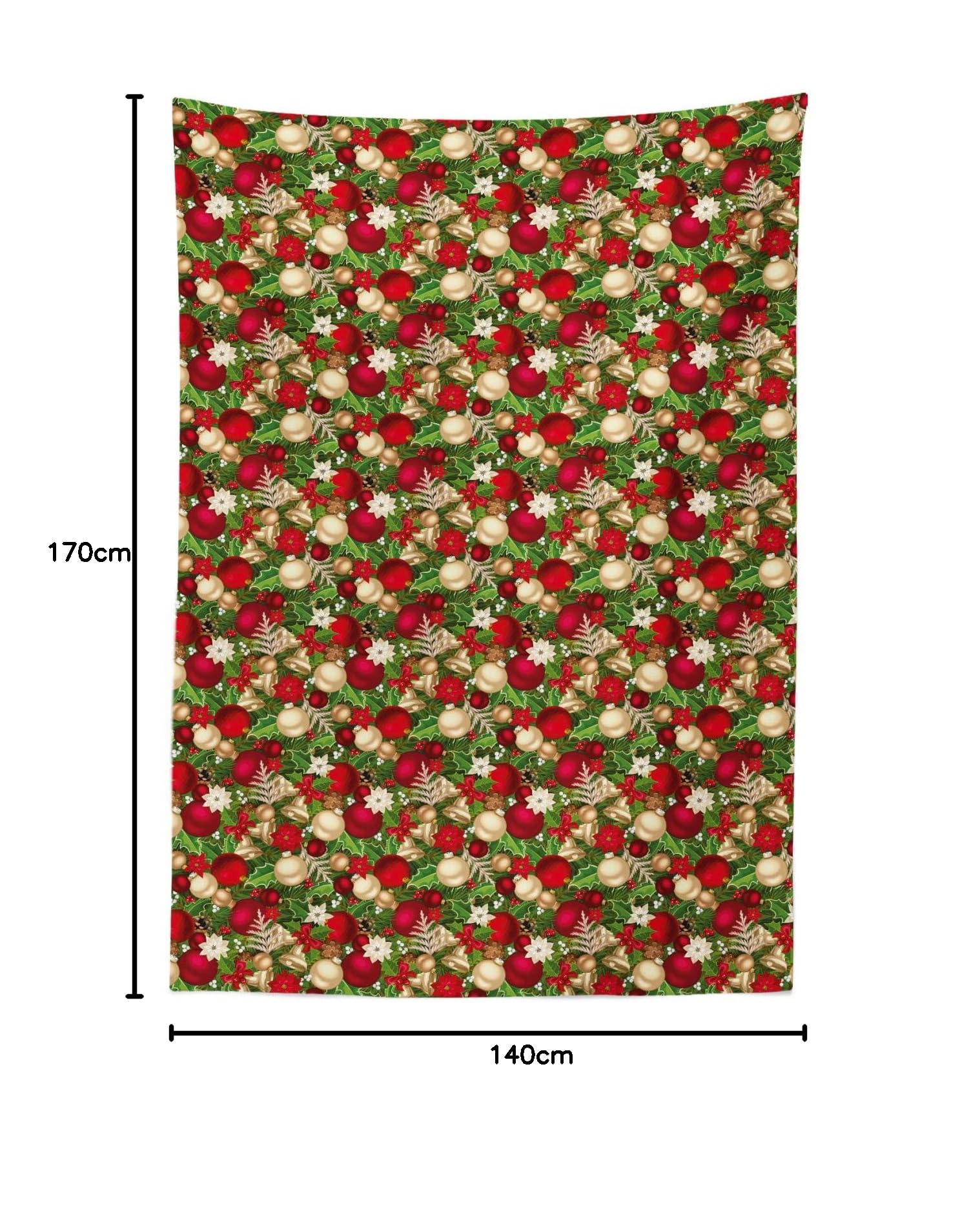 ABAKUHAUS Tovaglia Hirsch Outdoor 145x210 cm Antimacchia per Giardino