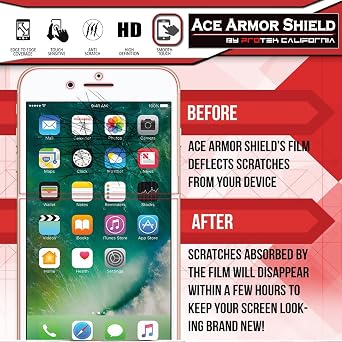 Ace Armor Shield Shatter Resistant Screen Protector for the suunto core all black military with free