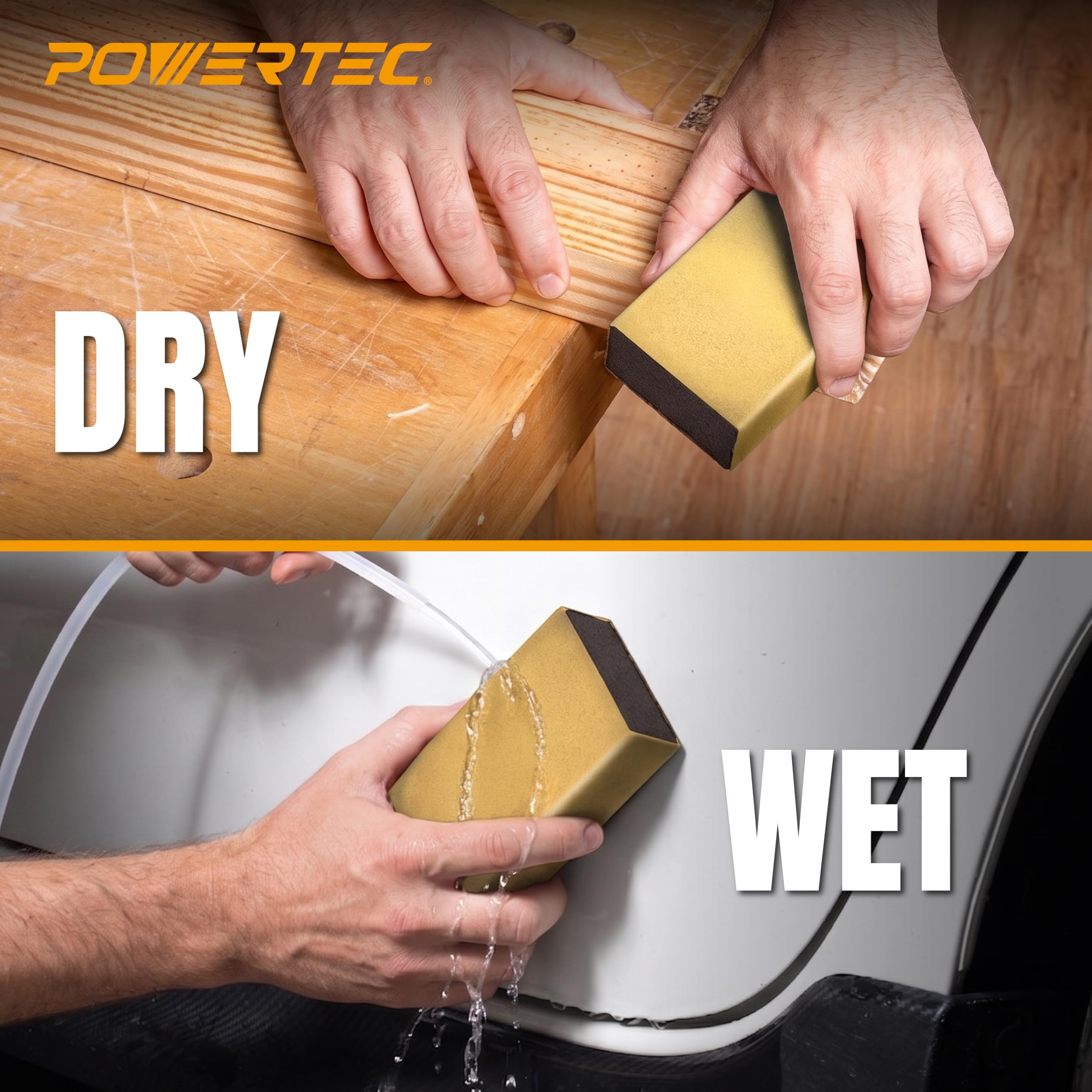 POWERTEC Sandpaper Roll - 80 Grit, 25 Yards -6