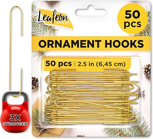 Leafeon 50 Pack Christmas Ornament Hooks – Essential&hellip;