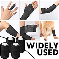 Vista 88 de Treela Paquete de 48 vendajes autoadhesivos a granel, 2 pulgadas x 5 yardas, vendaje cohesivo autoadherente, cinta elástica atlética, cinta