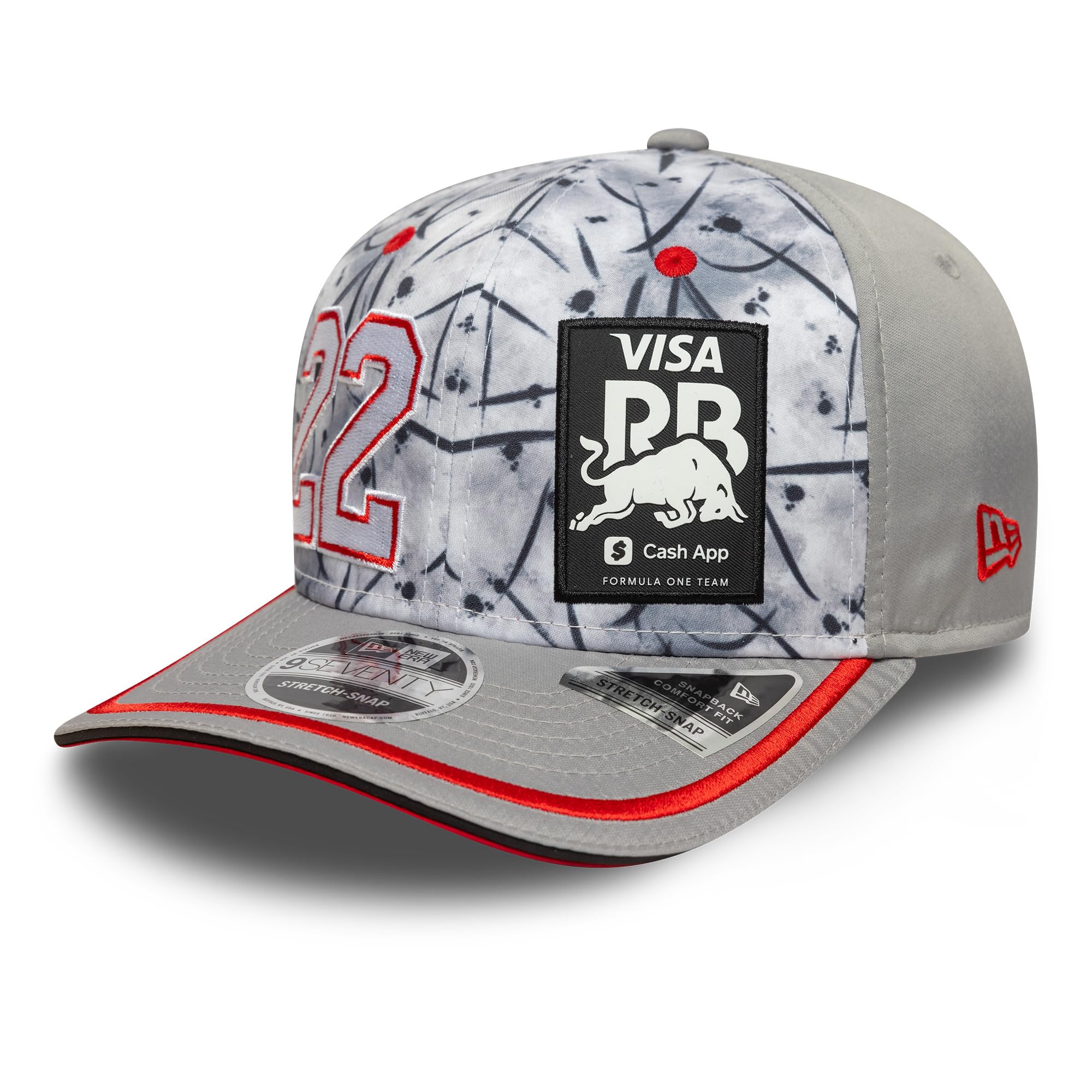 New Era Men's Black 9Seventy Stretch Cap - Japan Racing Bulls Yuki Tsuno