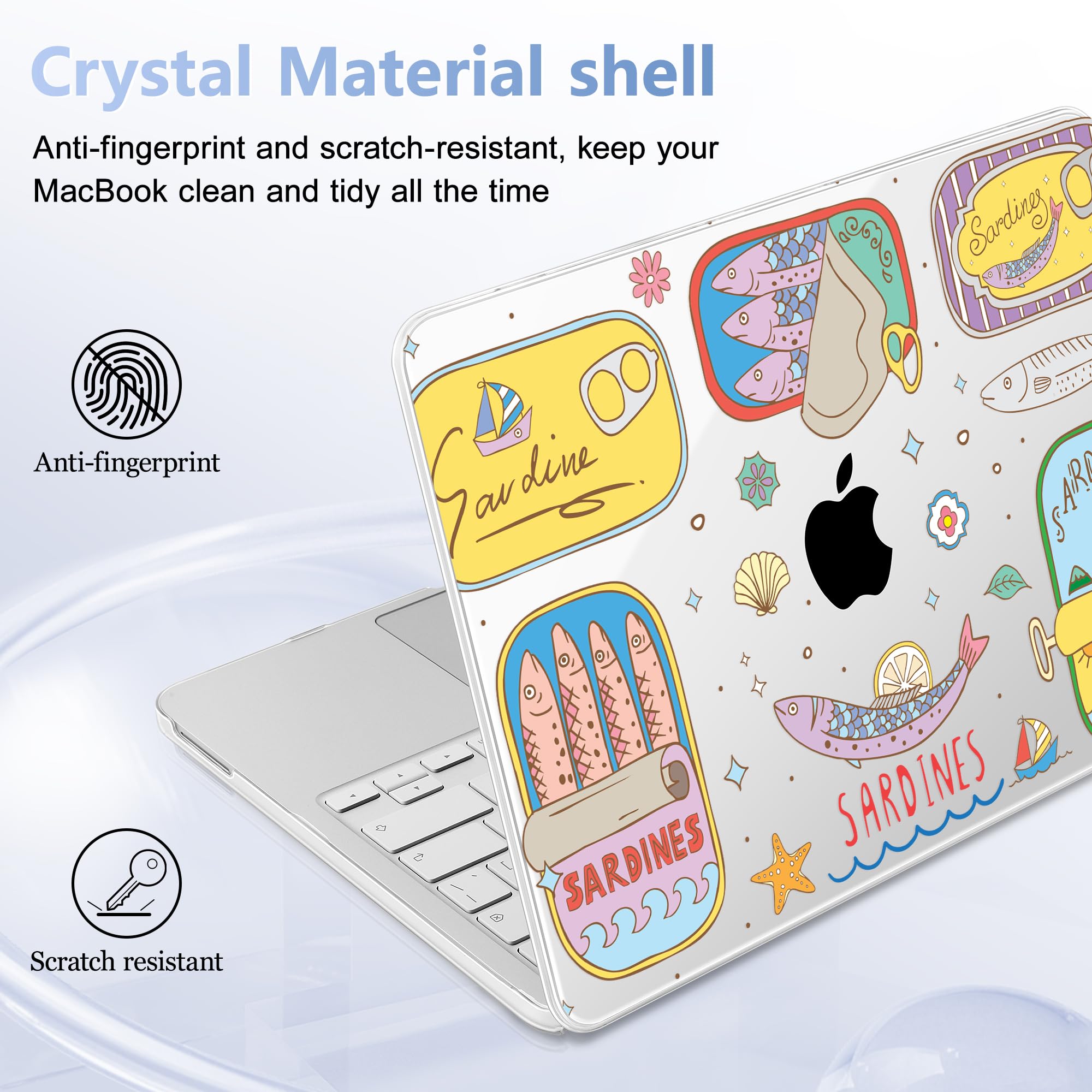 Custodia per MacBook Neo 2026 da 13 pollici con display Retina liquido, modello A3404, custodia rigida in plastica robusta + copertura per tastiera + pellicola trackpad + tappo antipolvere