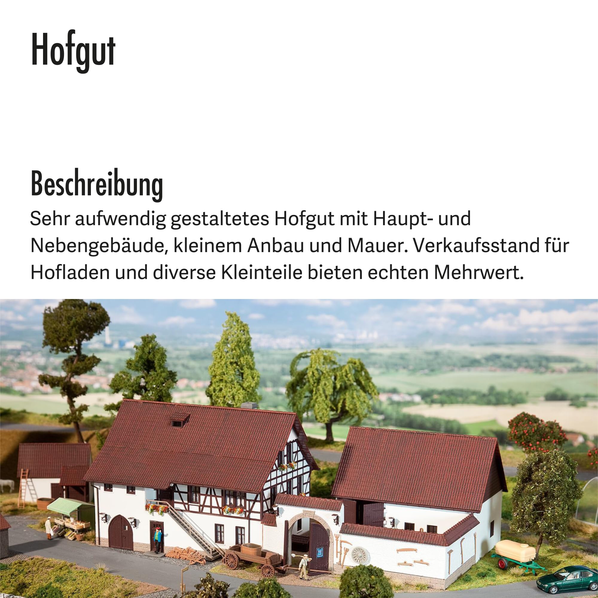 Faller 130372 H0 Hofgut, Braun und Creme