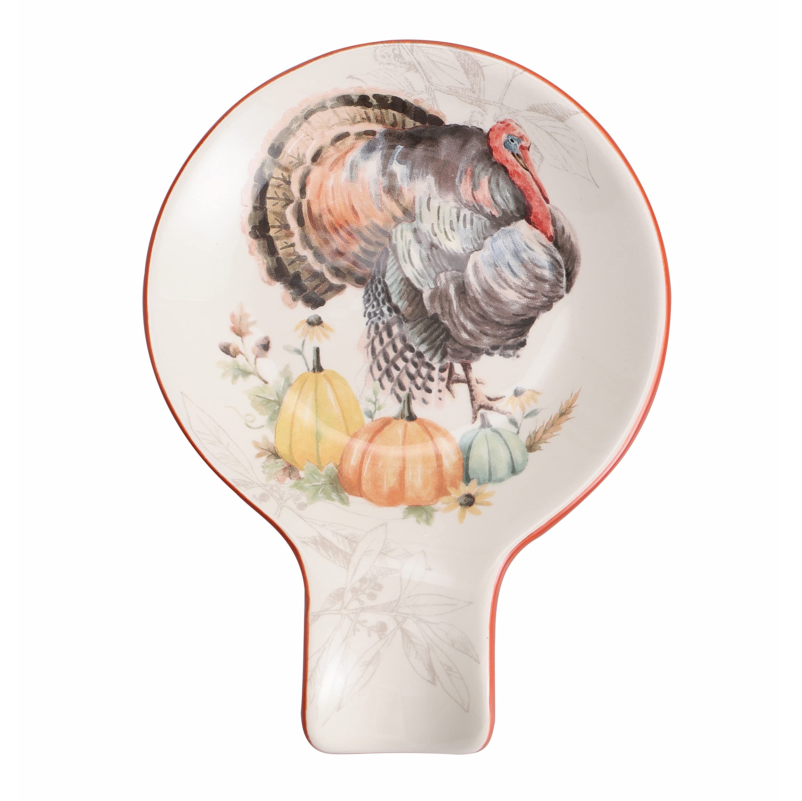 BicoBlessing Seasons Ceramic Spoon Rest, House Warming Gift, Dishwasher Safe