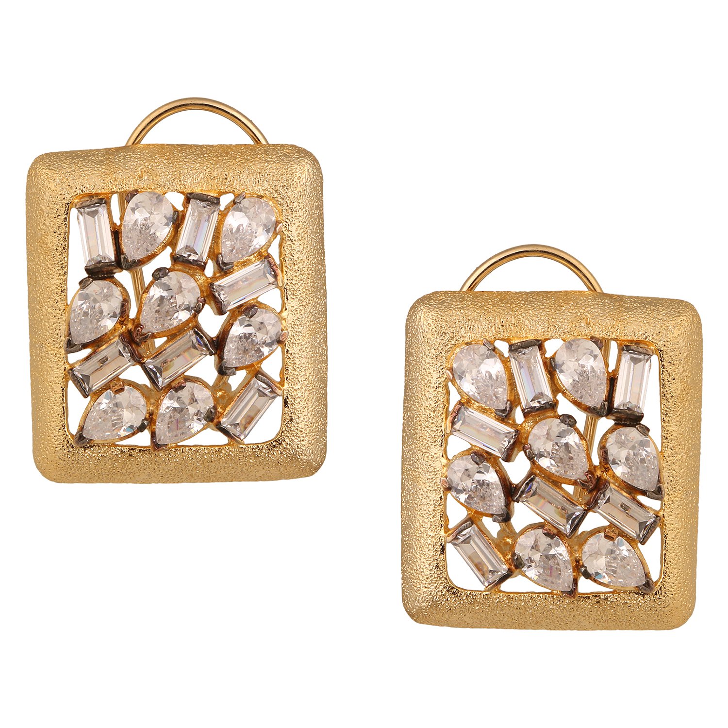 Swasti Jewels Gold Plated Geometric Shaped Statement Earrings for Women (B06XWFK25Y) Amazon Price History, Amazon Price Tracker