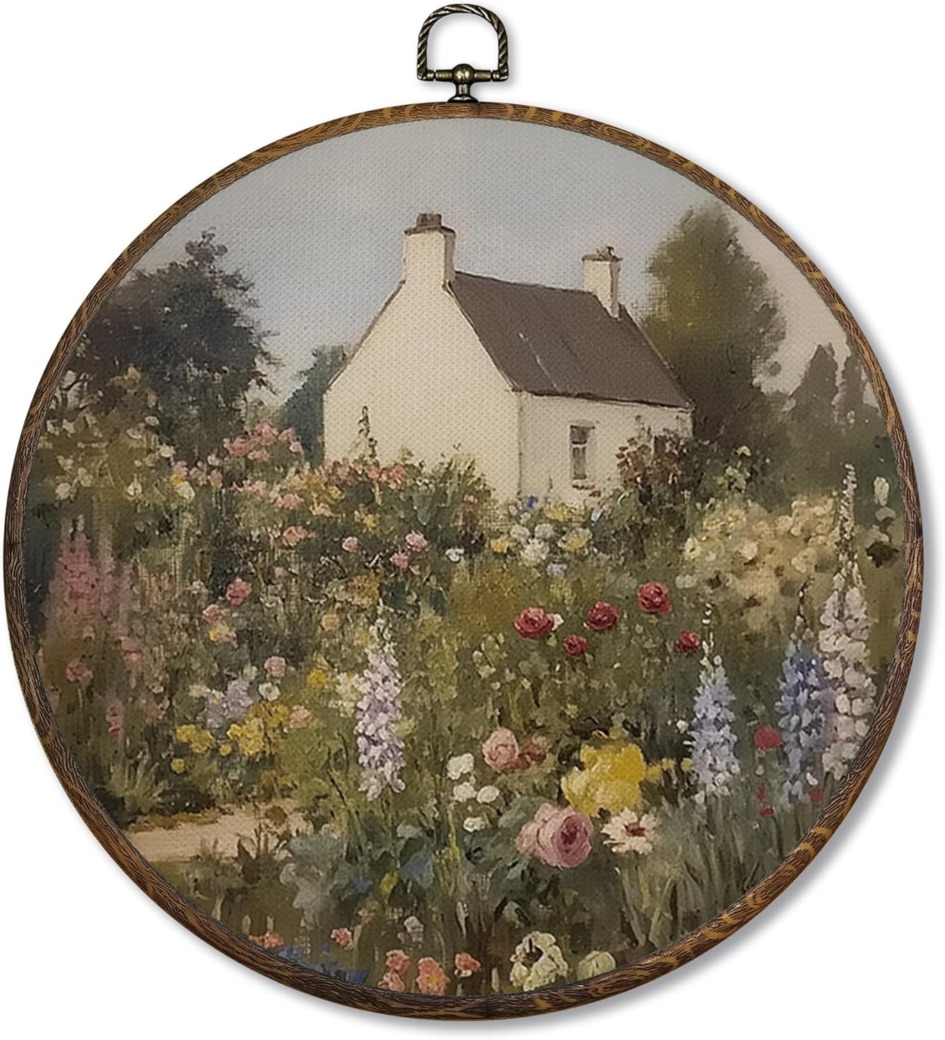 Qskjre Vintage Garden Wall Art Decor, Cottagecore Floral