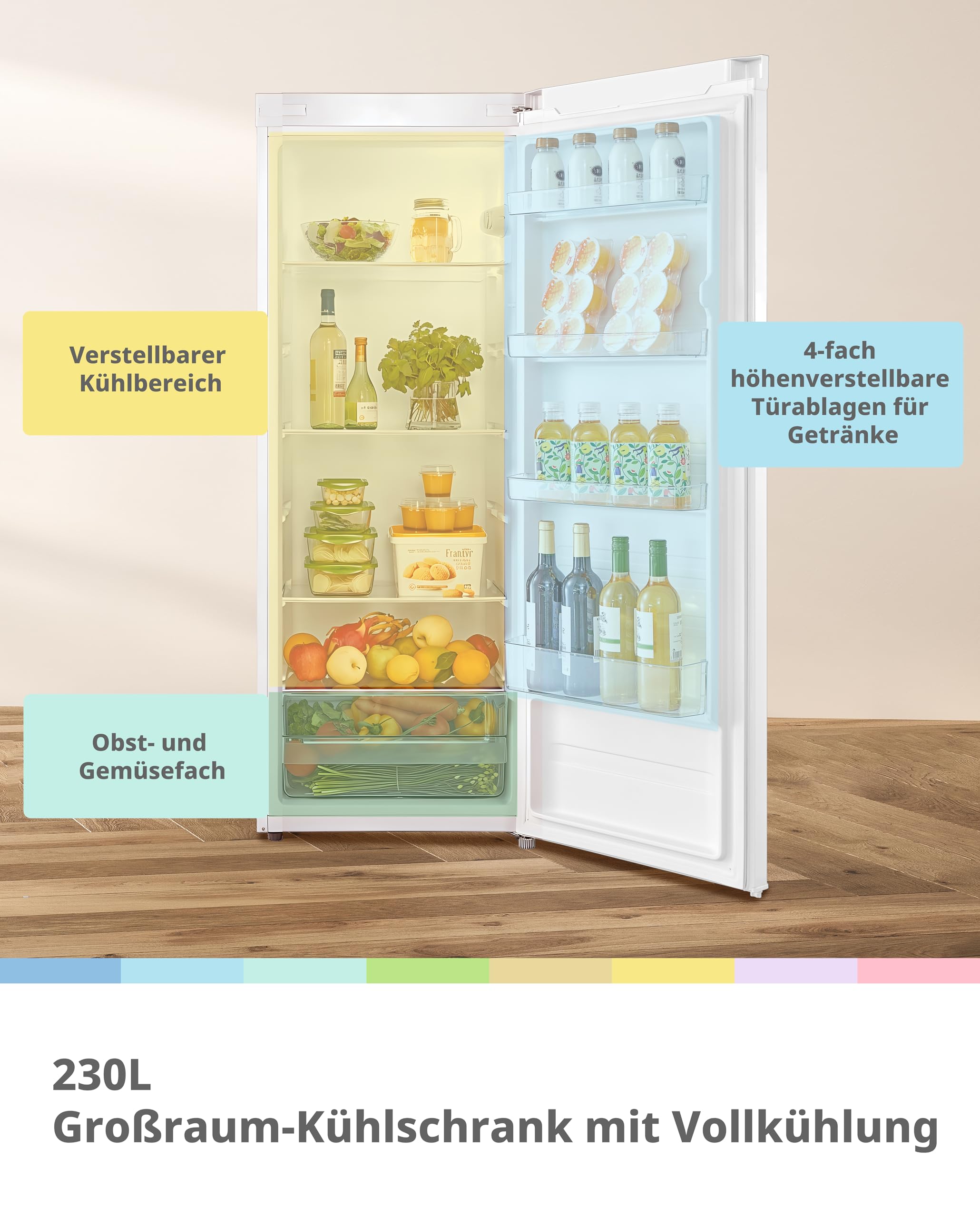 Comfee RCD235WH2EU(E) Kühlschrank 230L – Bild 3