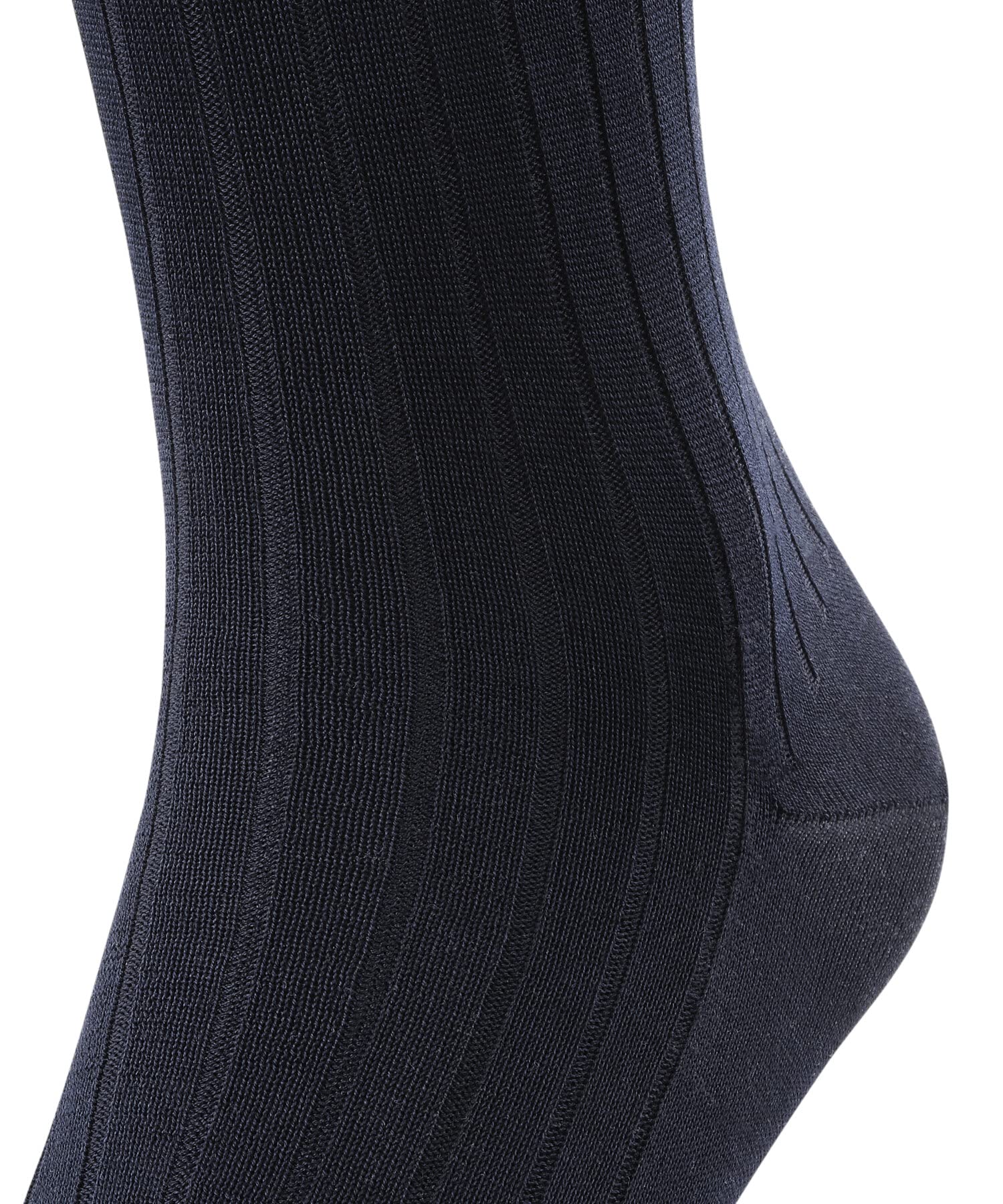 FALKE hombre Milano calcetines largos transpirable sostenible ecológico algodón fil d'Écosse suela climate-active costura plana para unos dedos libres de presión elegante acanalado fino 1 par