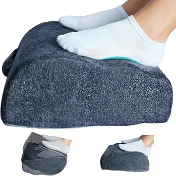 Foot Rest Under Desk for Office, Ergonomic Footrest, 2 Height Levels, Rocking Foot Stool Under Desk, Comfortable Foam Desk Foot Rest for Home Office, Gaming and Work (Charcoal Gray)