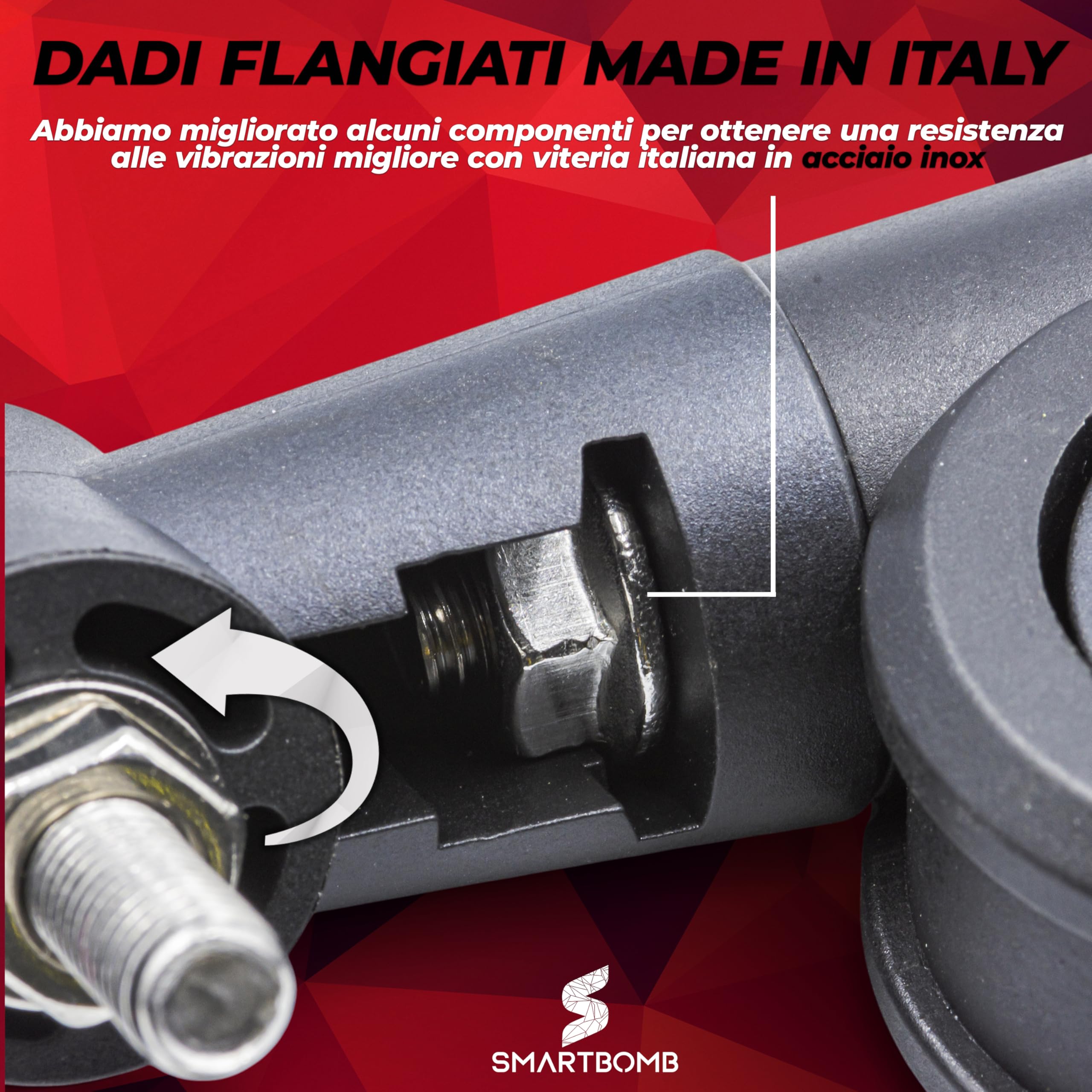 Smartbomb KIT FARETTI AUSILIARI MOTO Omologazione stradale EUROPEA certificato TÜV 100% 40W LED ANTINEBBIA 3000LM IP67+FISSAGGIO TUBOLARE 22-26MM+CABLAGGIO