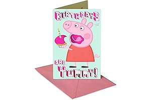 American Greetings Birthday Card with Stickers (Peppa Pig)