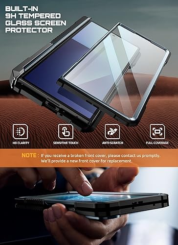 Miniatura 5 de SUPCASE Funda para Samsung Galaxy Z Fold 7 con soporte (agarre UB), compatible con MagSafe Protector de pantalla de vidrio templado integrado