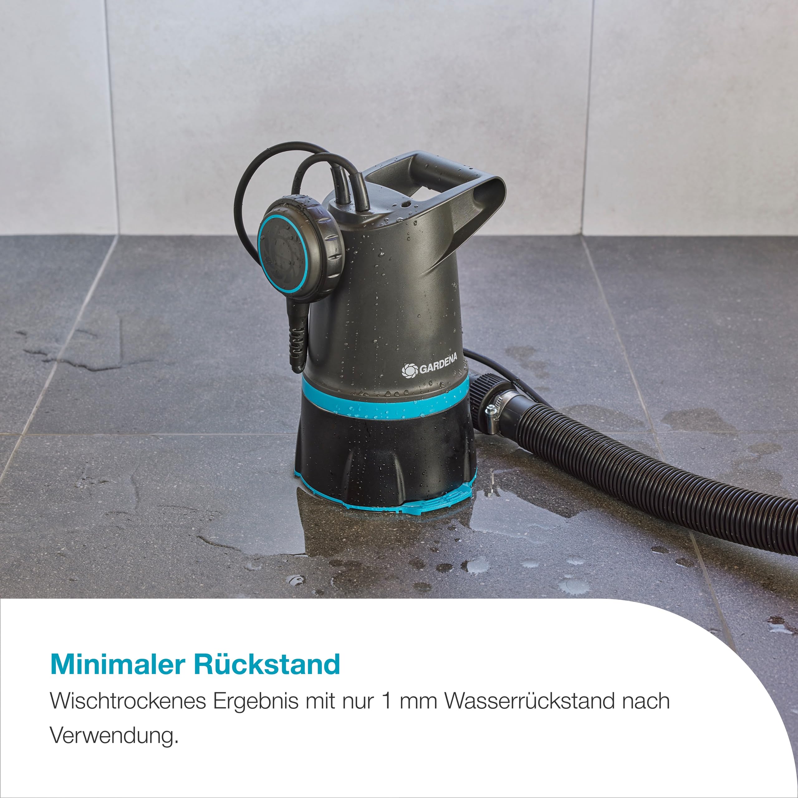 Gardena 2-in-1-Klar-/Schmutzwasser-Tauchpumpe 20000 BASIC, 20.000 l/h, Schwimmschalter, robust und vielseitig, ideal für Entwässerung (09018-47)