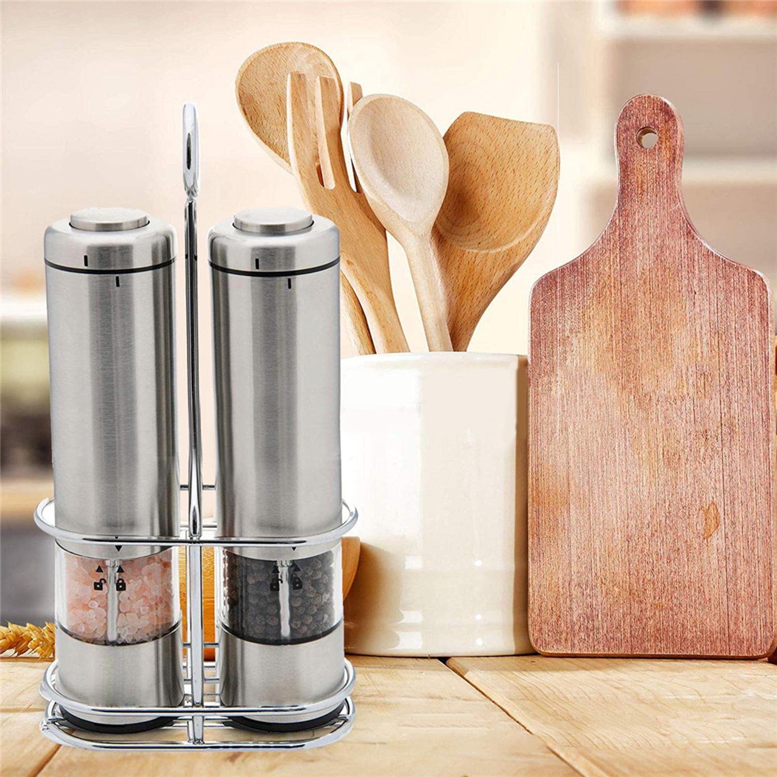 Amazon.co.jp: プジョー ペッパーミミル 電動ミル セット ペッパーミル