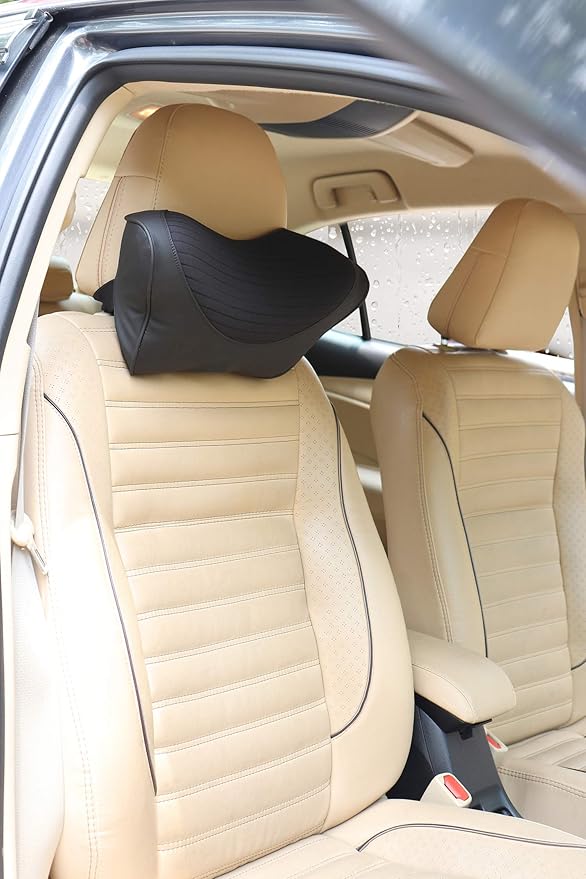 Oshotto Memory Foam (NR-06) Car Neck Rest, Neck Support Compatible with Mahindra XUV-500 (Black) at Rs. 1499