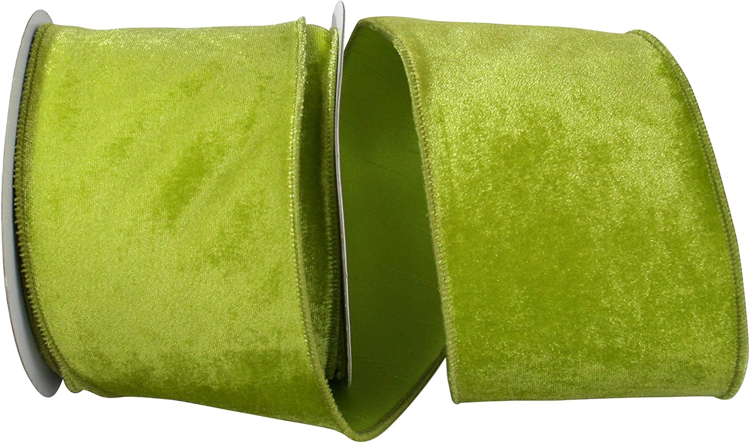 Reliant Ribbon 93347W-916-10F Plush Velvet With Dupioni Backing Wired Edge Ribbon, 4 Inch X 10 Yards, Teal