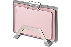 3-Piece Pink Plastic Cutting Board Set with Measurements and Grinding Area