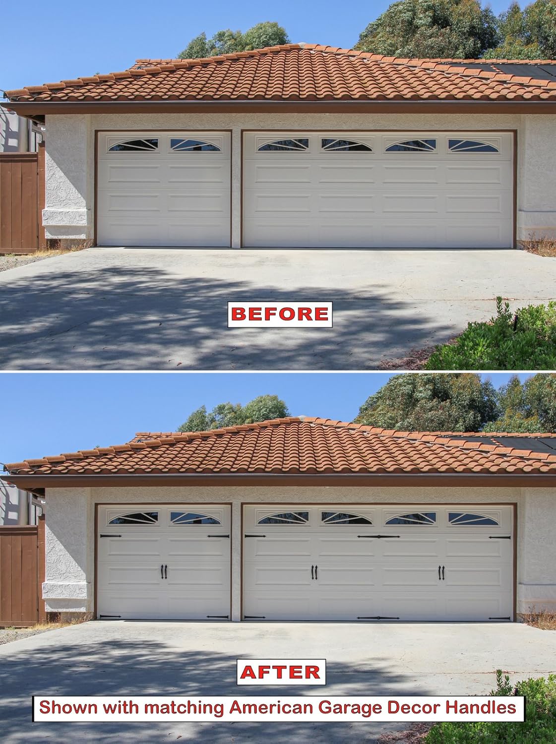 Best Deal Cheap 🛒 Decorative Carriage House Garage Door Hardware Kit - Hinges - Magnet Mount