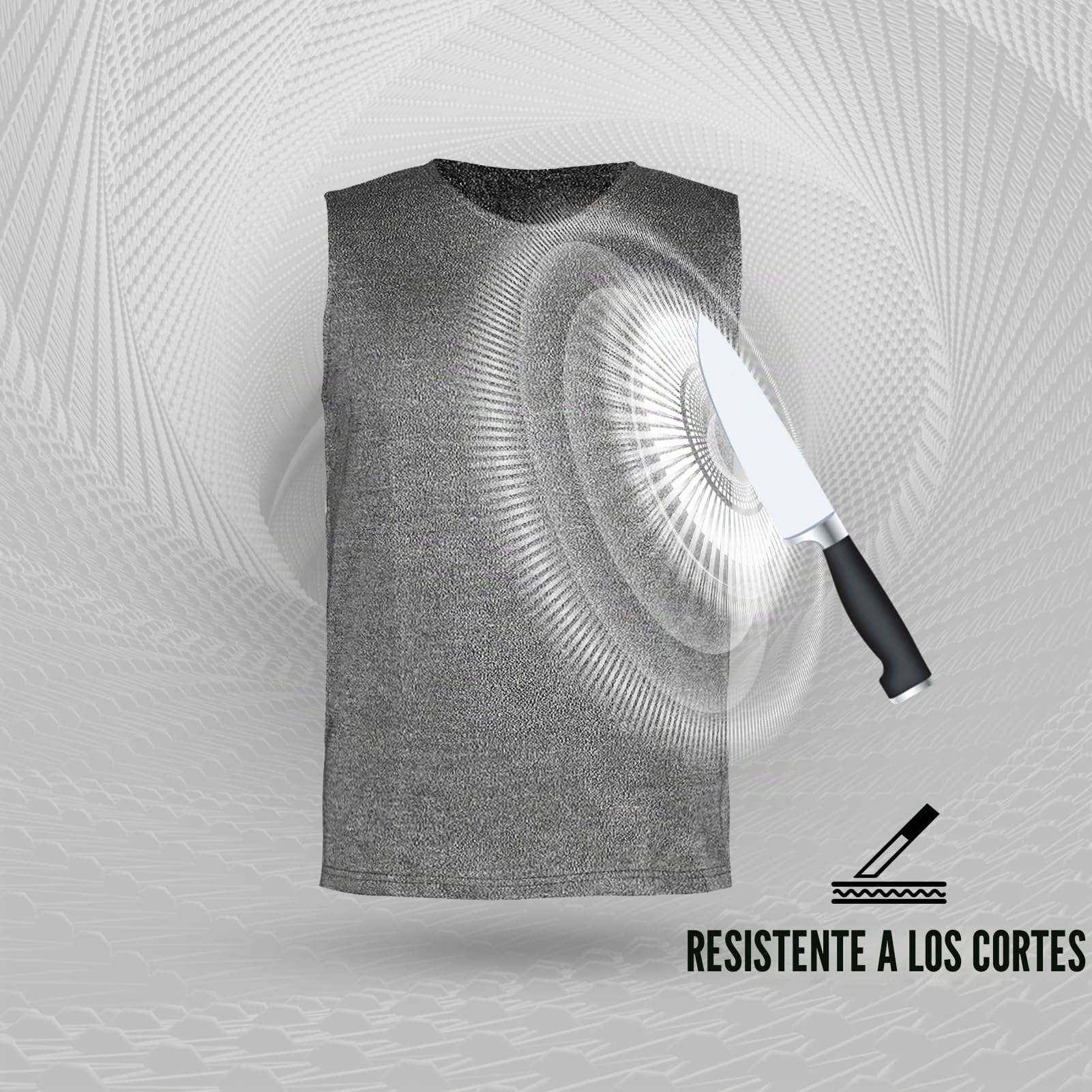 Chaleco resistente a cortes Ropa de seguridad Chaleco anti-corte Nivel 5 Ropa de trabajo protectora Ropa de seguridad (M)