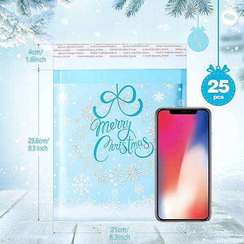 Miniatura 23 de Censen 25 sobres de burbujas de polietileno de Halloween de 8.3 x 9.3 pulgadas, sobres de Halloween, bolsas de envío, sobres resellables, sobres