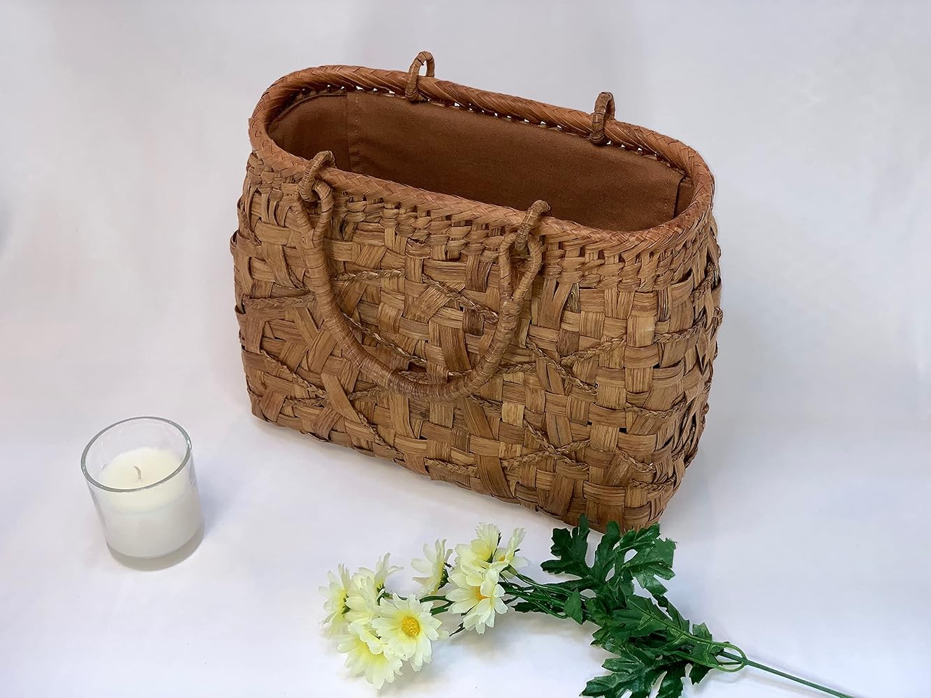 Amazon | [山葡萄] かごバッグ 手作り 山ぶどう 鞄 籠バッグ トート